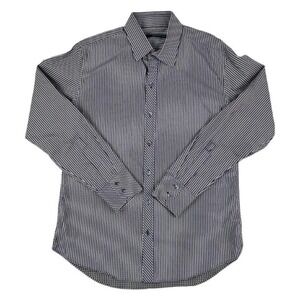 Zachary Prell Purple & White Plaid L/S Cotton Button Up Mens Size Medium M